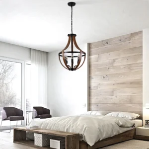 Rustic Wood Pendant Light