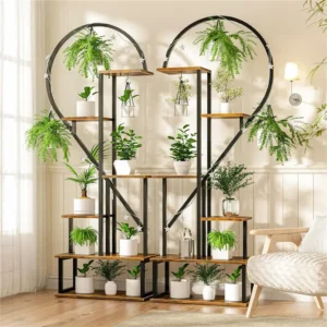 Half-Heart Multi-Tier Plant Stand Set